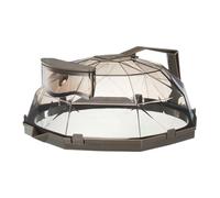 Coperchio Isolante For Riscaldamento Trasparente Con Maniglia E Contenitore For L'acqua, Coperchio For Piastra A Microonde, Gadget Da Cucina Multiuso(Coffee)