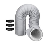 Coperchio isolato con tubo flessibile AC - Copertura del tubo isolato AC | Avvolgimento 'isolamento del dotto portatile | Riduzione del calore Accessori per sfiato con condotto lavabile con 3 cing