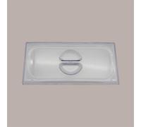 Coperchio Kostil Trasparente per Bacinella Vaschetta da Gelato 36x16,5 cm 5 pezzi