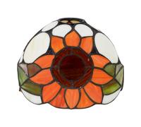 Coperchio lampadario in stile retrò in vetro colorato per il caffè per