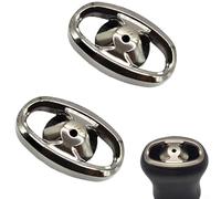 Coperchio laterale per DAIWA Gruppo manopola bobina compatibile con PER ALPHAS AIR 20 21 22 SV 22 25 BF AIR TW TATULA SV TW JP103 (2 pezzi grigio)