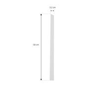 Coperchio Lindby, bianco, sistema binario monofase, 50 cm LINDBY