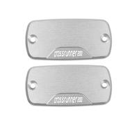 Coperchio Liquido Freni Della Motocicletta Per CrossRunner200 Moto Per CrossRunner 200 Freno Anteriore Frizione Cilindro Serbatoio Fluido Tappo Di Copertura 2013 2014(Silver,1 Pair)