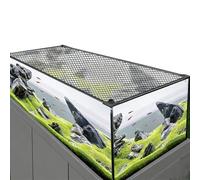 Coperchio magnetico anti-salto per acquario fai da te, con rete di | Coperchio in rete trasparente ritagliabile su misura per acquari e terrari, con design magnetico per un facile utilizzo e