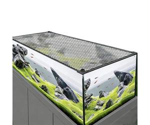 Coperchio magnetico anti-salto per acquario fai da te, con rete di | Coperchio in rete trasparente ritagliabile su misura per acquari e terrari, con design magnetico per un facile utilizzo e