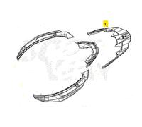 COPERCHIO MANIGLIONE POSTERIORE SYM JOYRIDE TCS EURO5+ 300 2026 LJ30W8-IT