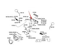 Coperchio manubrio posteriore Kymco Like 150 (93P) 53206-ACC1-E10-93P