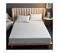 Coperchio Materasso Impermeabile Trapuntato TFBHL 180x200 cm Foglio di Letto Trapuntato Protettore Materasso di Dimensioni matrimoniali per Letto Matrimoniale (Colore: A, Dimensione: 90x200x25cm)