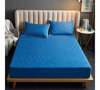 Coperchio Materasso Impermeabile Trapuntato TFBHL 180x200 cm Foglio di Letto Trapuntato Protettore Materasso con Letti matrimoniali per Letto Matrimoniale (Colore: E, Dimensioni: Solo 2 federe)