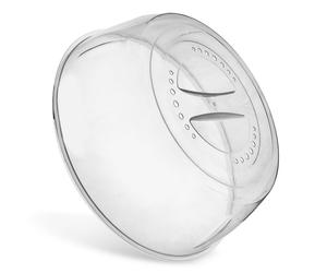 Coperchio Microonde Plastica Trasparente Antischizzo Cloche Fori Vapore 26cm Ori