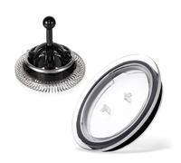 Coperchio Montalatte per Nespresso Aeroccino 3, Frusta Compatibile con Nespresso Aeroccino 3/4/XL, Parti di Ricambio Coperchio e Frusta per Nespresso Macchina