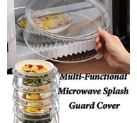 Coperchio multifunzionale resistente agli schizzi per microonde - Resistente al calore fino a 200°C, protezione dagli schizzi a 360°, coperchio per riscaldare il cibo, adatto per verdure, frutta e pia