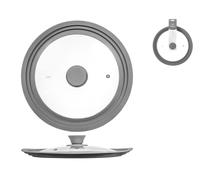 Coperchio Multimisura In Vetro Con Bordo In Silicone Adattab H&H