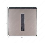 Coperchio Nero Pattumiera Tecnoinox Serie T2 28 X 27 Cm