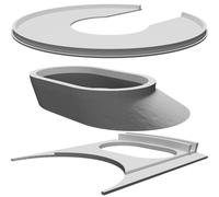 Coperchio Paraschizzi per KitchenAid Planetaria Ciotola 22cm Protezione