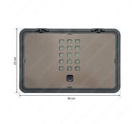 Coperchio Pattumiera Tecnoinox Tecnokit 23 X 36 Con Filtro E Cerniera COP 21CF