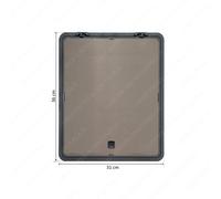 Coperchio Pattumiera Tecnoinox Tecnokit 36 X 31 cm con Cerniera Senza Filtro Gri
