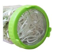 Coperchio per barattolo Sprout Maker - Dimensioni 10x10x2 cm, rete in rete di acciaio e | Coperchio del filtro per la germinazione per bottiglie a bocca larga, kit per la coltivazione di semi
