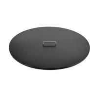 Coperchio per Barbecue a Legna Ø60x5 cm in Acciaio Nero Alta Temperatura