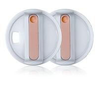 Coperchio per bicchiere da 1,134 ml, per Stanley, resistente agli spruzzi, copertura di ricambio per accessori Stanley Cup (confezione da 2) (1,134 g, rosa)