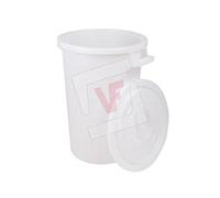 Coperchio Sovrapponibile per Bidone 100 Litri Bianco ICS Ics Giardinaggio e agri