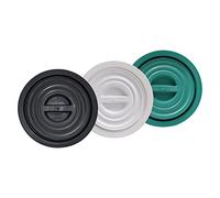 Coperchio Per Bidone Immondizia Sovrapponibile In Pvc. Colore Nero.