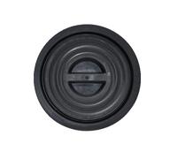 Coperchio per bidone rifiuti da 100/120 litri colore nero in PVC sovrapponibile