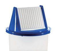 Coperchio per Bidone Spazzatura Ondina Blu Bianco Oscillante - GIGANPLAST