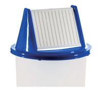 Coperchio per Bidone Spazzatura Ondina Blu Bianco Oscillante - GIGANPLAST
