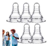 Coperchio per bottiglia in silicone, coperchi per vino per bottiglie di vino - Sostituzione del tappo per vino a forma di lecca-lecca - Tappi per vino in silicone, coperchi di soda a forma di