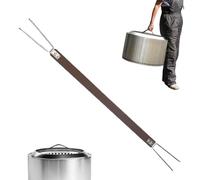Coperchio per braciere di ricambio - strumento per braciere - Maniglia portatile con gancio in acciaio per barbecue, campeggio, attività all'aperto, tavolo da trekking