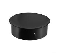 Coperchio per camino in acciaio inossidabile per tubi della stufa e fori per canna fumaria, compatibile con tubi di diametro 50-200 mm, design piatto di installazione (90 mm)