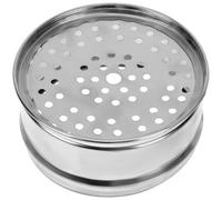 Coperchio per Cestello Vapore in Acciaio Inox, Argento, Domestico | Tofu e Pane, Superficie Liscia e Bordi Levigati, Contatto Sicuro Alimenti