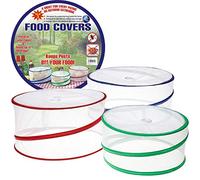 Coperchio per cibo, Set di 3 Riutilizzabile Pop-up Coperchio per alimenti Cucina Picnic per esterni Protezione per insetto BBQ Rete per reti, Chiuso per fibbia