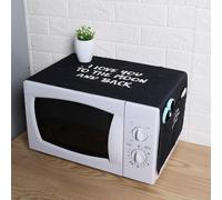 Coperchio per forno a microonde con grafica con slogan per scuola, ufficio, casa, viaggio, borsa, organizzazione e conservazione Tagli UnicaLettereTessuto