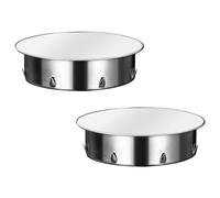 Coperchio per foro per camino, 110 mm, 2 pezzi in acciaio inox, copertura per tubo della stufa, tappo per tubo del fumo, tappo cieco per tubi del forno con diametro di 110 mm