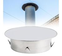 Coperchio per foro per camino, copertura per tubo di fumo, diametro 180 mm, copertura per tubo di fumo, copertura per tubo di fumo, in acciaio inox, coperchio per rivestimento da parete, coperchio per