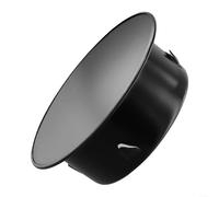Coperchio per foro per camino in acciaio inox, chiusura sicura, per aperture e tubi, design piatto con corona di montaggio, dimensioni 50 - 200 mm contro, correnti d'aria, per stufa, camini, sanitari