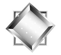 Coperchio per Fossa Settica da Incasso con Base, tombino invisibile per fognature in acciaio inox con foro di drenaggio, pozzetto Per Bacino Fognario(40 * 40cm/15.7 * 15.7in)