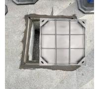 Coperchio per fossa settica in acciaio inossidabile, coperchio quadrato da incasso, coperture per ispezione per uso interno/esterno, strumento di apertura dello scarico,