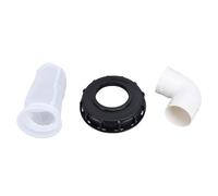 Coperchio per fusti da 150-165 mm, tappo in plastica riutilizzabile con sacchetto filtrante integrato, adatto all’industria chimica, farmaceutica e alimentare, compatibile con (90 gradi)