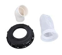 Coperchio per fusti da 150-165 mm, tappo per fusti in plastica riutilizzabile con sacchetto filtrante integrato per uso nell’industria chimica, farmaceutica e alimentare (45 gradi)