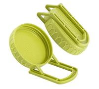 Coperchio per germogliare - Coperchio in acciaio con supporto, tappo di germinazione a collo largo, inserto in rete ventilata di grandi dimensioni con supporto per staffa, per migliorare la crescita