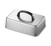 Coperchio per imbastire - Coperchio in acciaio inox, cupole per formaggio | Cupola da cucina in acciaio inox - Coperchio resistente per imbastire gli schizzi di olio per hamburger, pancetta, panini