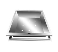 Coperchio per ispezione in metallo resistente, coperture quadrate e cornici per cintura verde, autostrada urbana, terminal aeroportuale, fossa settica seminterrato, facile da installare (86,4 x 50,8 x