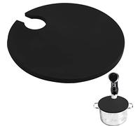 Coperchio per la cottura Sous and Vide per pentole fino a 10,5", per evitare l'evaporazione dell'acqua e conservare il sapore del brodo (nero)