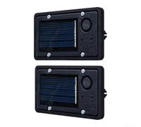 Coperchio per lanterna solare in plastica, confezione da 2, nero (4 x 7 cm)