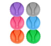 Coperchio per lattine di soda,Coperture superiori per lattine di soda - 6 pezzi in silicone mantiene fresco e gas accessorio cucina per esterni feste riunioni viaggi