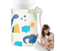 Coperchio per maniche per bottiglie di scuola materna, copertura scaldable per latte | Copertina da scaldabagno per bottiglie di latte per bambini in pelle PU | Ragazzi ragazze che nutrono bere tazza