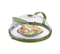 Coperchio per microonde - paraschizzi | Copertura per alimenti per microonde ventilata con serbatoio d'acqua per l'umidità, coperchio traspirante per la preparazione dei pasti e cesto di lavaggio